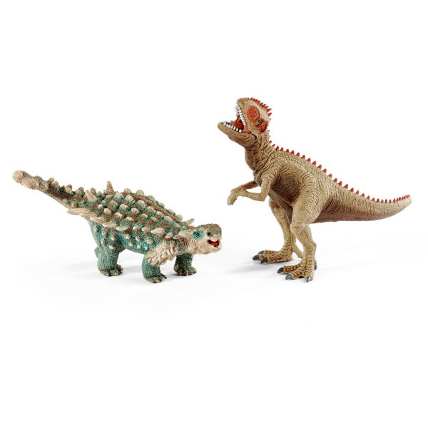Figurine dinosaure : Saichania et Giganotosaure - Schleich-41426