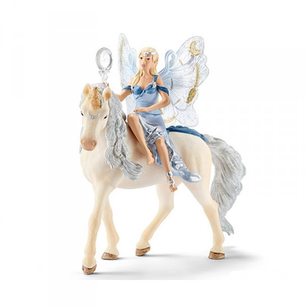 Figurine elfe Lunaja avec licorne - Schleich-70537