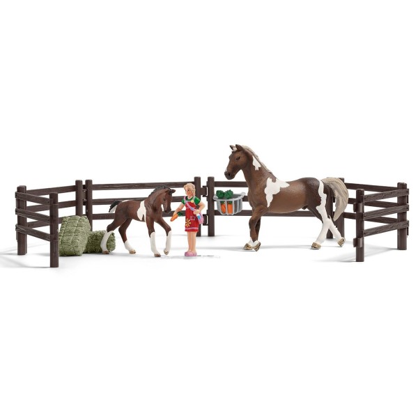 Kit de jeu nourriture pour chevaux avec figurines - Schleich-21049