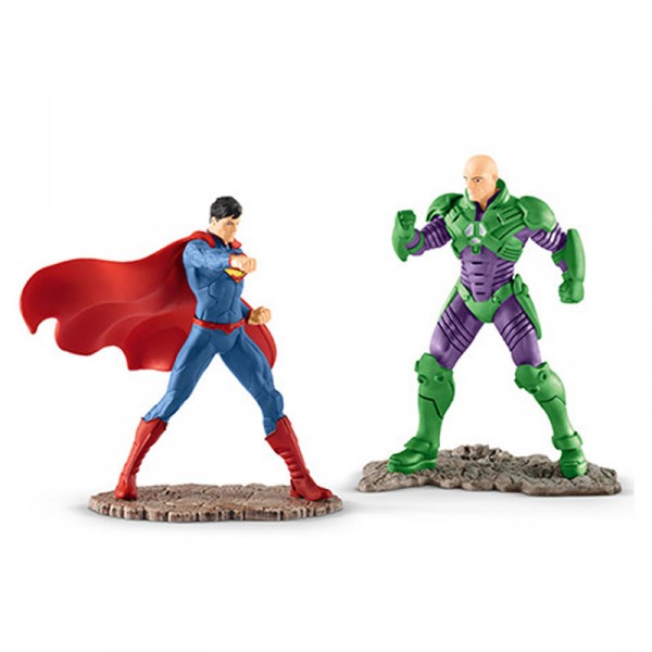 Figurines super héros : Scenery Pack : Superman vs Lex Luthor - Schleich-22541