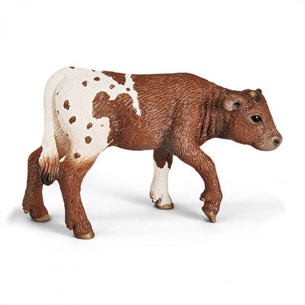 Figurine vache : Veau Longhorn Texas - Schleich-13684