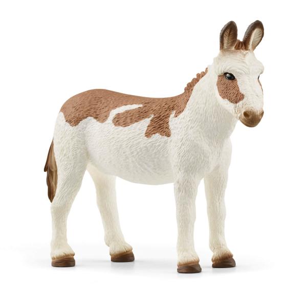 Farm World Figurine: American Donkey, Spotted - Schleich-13961