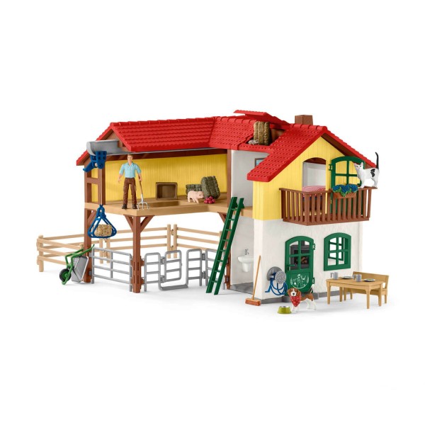 Farm with stable and animals - Schleich-42407