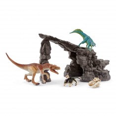 Dinosaurier-Figurenset mit Höhle