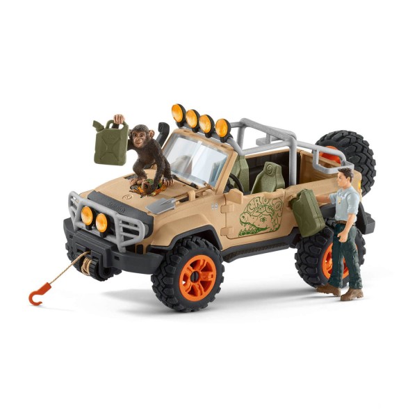 Wild Life figurines: All-terrain vehicle with winch - Schleich-42410
