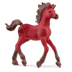 Bayala figurine: Collectible unicorn: Garnet