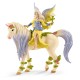 Miniature Figuras de Bayala: Hada Sera con el unicornio con flores.