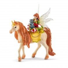 Bayala figurines: Fairy Marween with a glittering unicorn