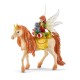 Miniature Bayala figurines: Fairy Marween with a glittering unicorn