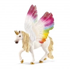 Figurine Bayala : Licorne ailée arc-en-ciel