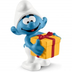 Smurf figurine: Smurf with gift