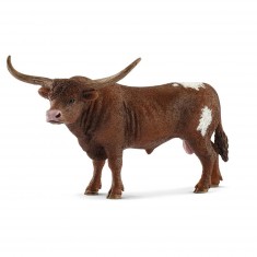 Figura de toro de cuernos largos de Texas