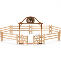 Horse figurine play set: Horse meadow with gate