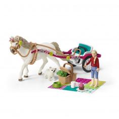 Horse club figurine: Carriage for the equestrian show