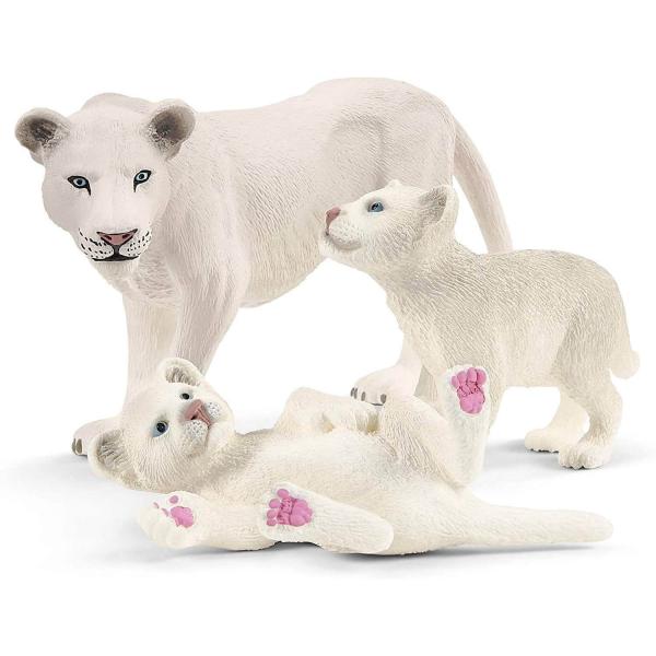 Figura de vida salvaje: Leona con bebés - Schleich-42505