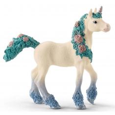 Bayala figurine: Unicorn foal with flowers