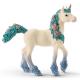 Miniature Figura Bayala: Potro unicornio con flores.