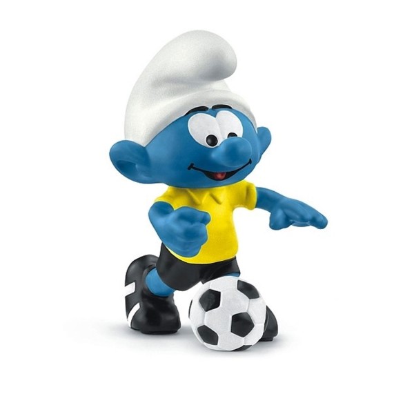 Figurine Schtroumpf footballeur avec ballon - Schleich-20806