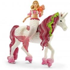 Figura Bayala: Sirena Feya en unicornio marino