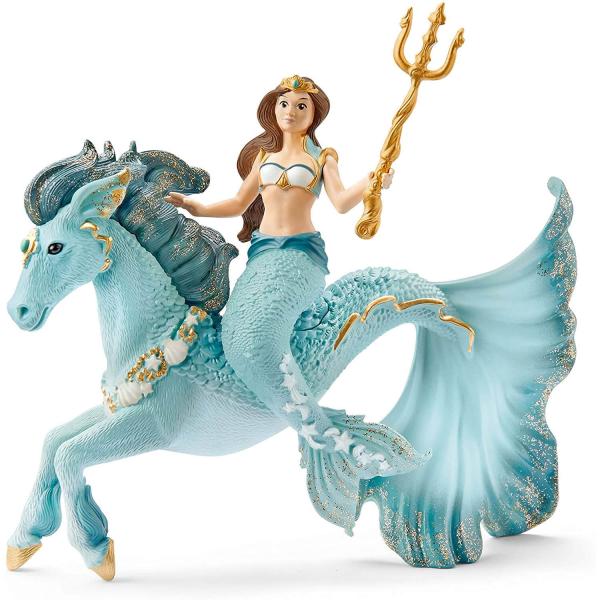 Bayala-Figur: Meerjungfrau Eyela auf Seepferdchen - Schleich-70594