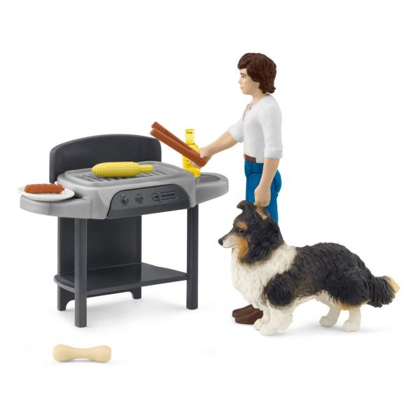 Barbacoa para amigos y familiares con Tom - Schleich-42754