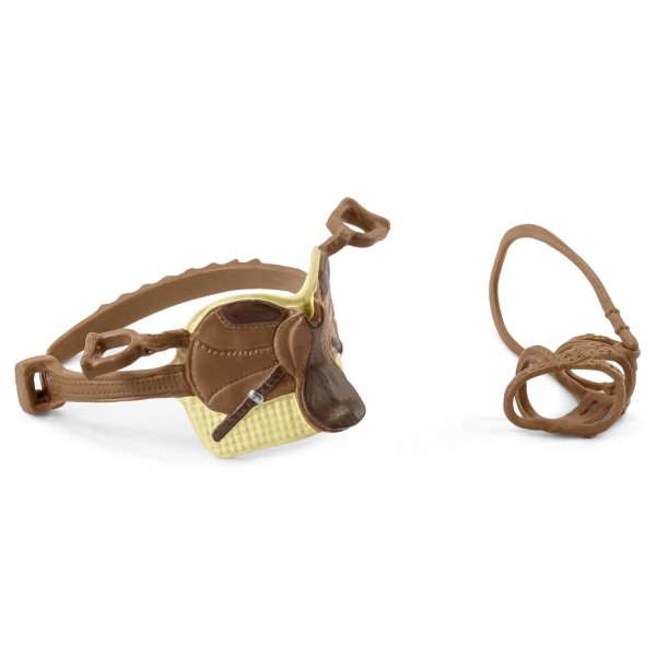 Set de accesorios para figuras de caballos: Silla y brida Horse Club Sarah & Mystery - Schleich-42492