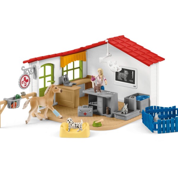Veterinary clinic with pets - Schleich-42502