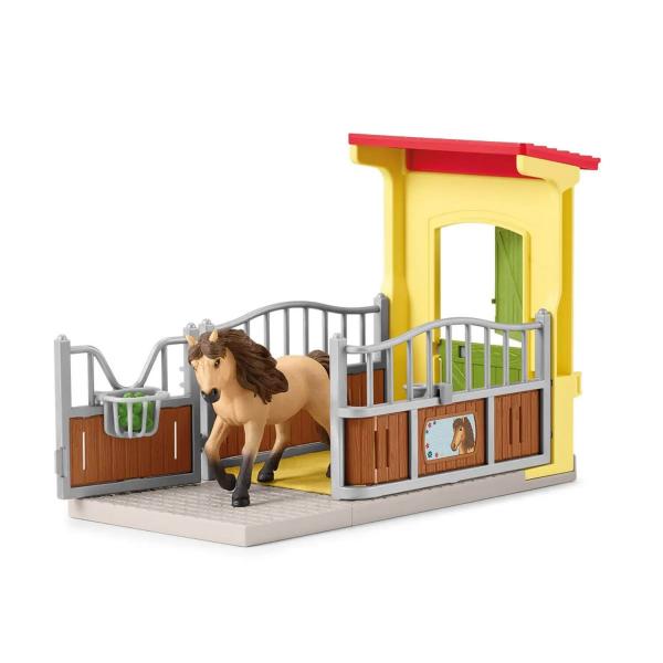 Box with Icelandic Pony - Educational Farm Extension - Schleich-42609
