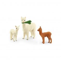 Figurines: Alpaca family