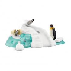 Pinguinfamilie auf der Eisscholle