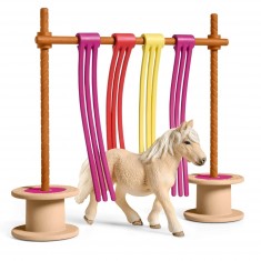 Set de jeu pour figurines cheval : Rideau pour poney
