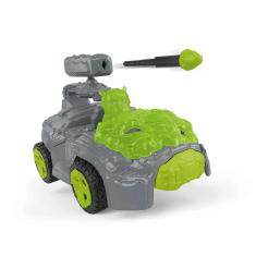 Crashmobile de piedra con mini criatura