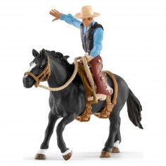 Figurine cow-boy à cheval
