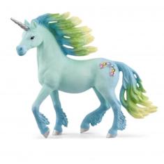 Figurine Bayala : Licorne Barbe à papa, étalon