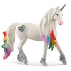 Figurine Bayala : Licorne arc-en-ciel, mâle