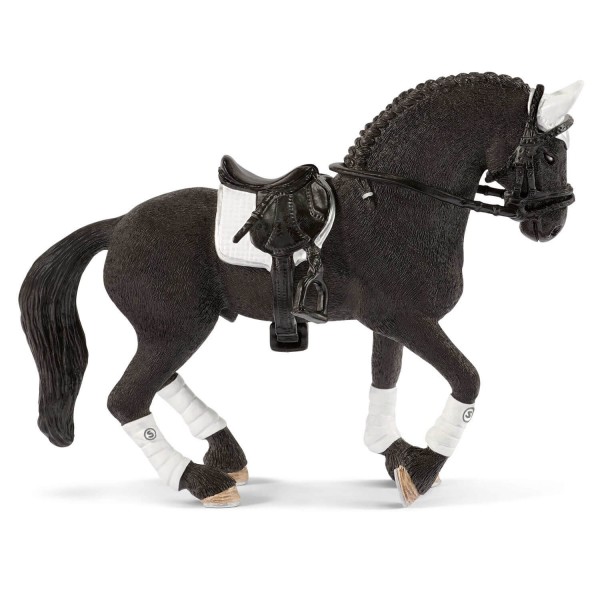 Friesian stallion figurine equestrian competition - Schleich-42457