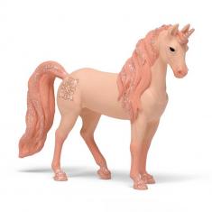 Figur Pfirsichfarbene Einhornstute
