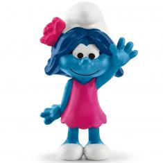 Smurf figurine: Smurfette with a flower