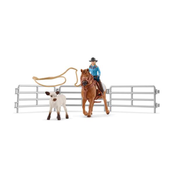 Figurines Farm World : Equipe de Cowboy et leurs lassos - Schleich-42577