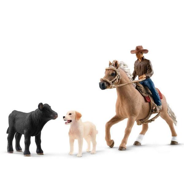Figurines Farm World : Aventures d'équitation Western - Schleich-42578