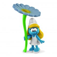 Smurf figurine: Smurfette with the flower