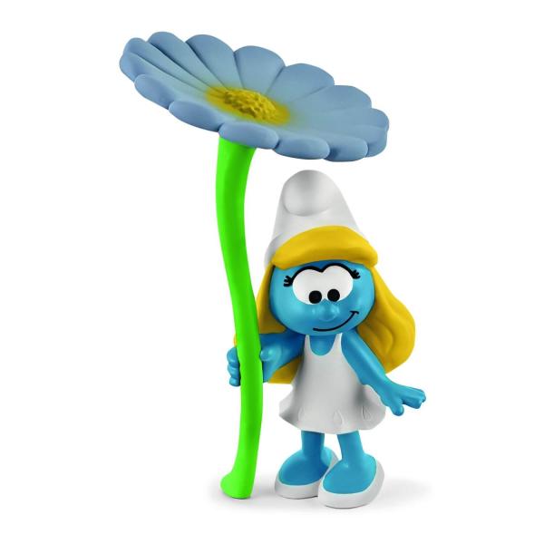 Smurf figurine: Smurfette with the flower - Schleich-20828