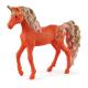 Miniature Bayala-Figur: Orangefarbenes Einhorn