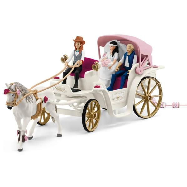 Figurine: The bride and groom's carriage: Horse Club - Schleich-42641