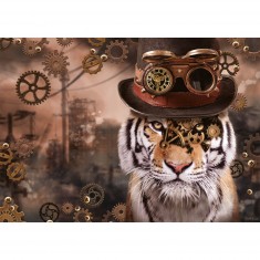 1000 Teile Puzzle: Steampunk Tiger