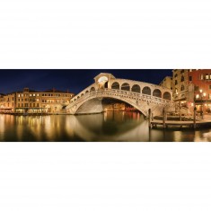 Puzzle panorámico de 1000 piezas: Puente de Rialto, Venecia