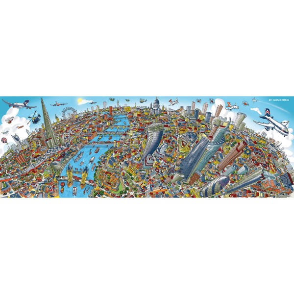 Puzzle panorámico de 1000 piezas: Londres - Schmidt-59596