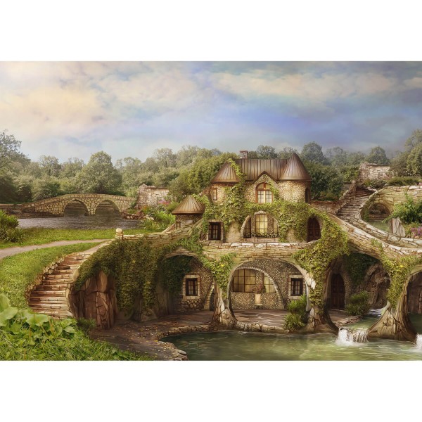 1000 pieces puzzle: House in nature - Schmidt-59608