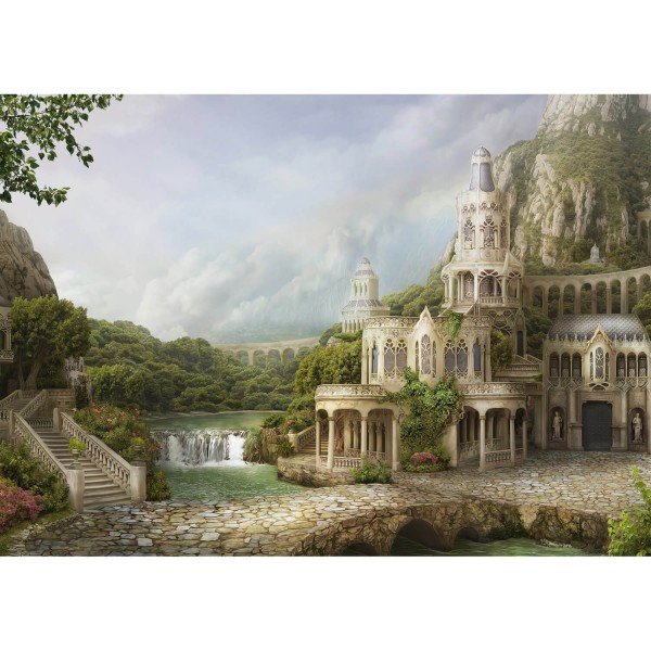 1000 pieces puzzle: Palace in the mountains - Schmidt-59611