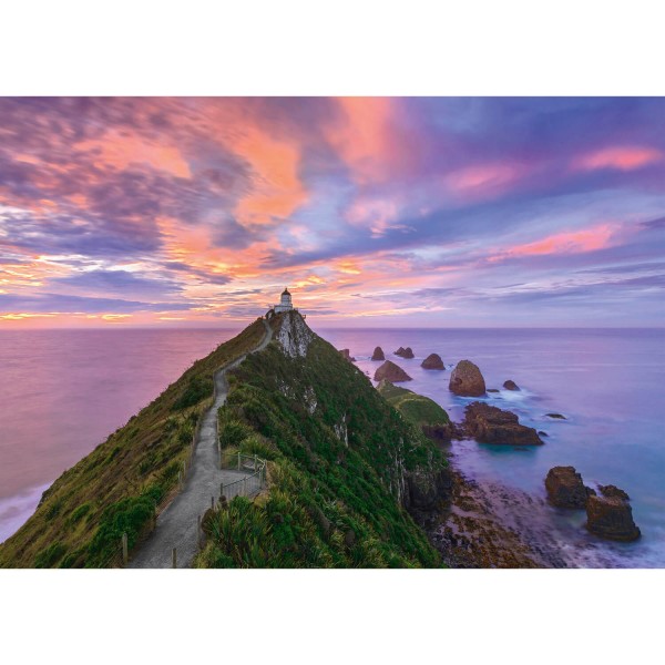 3000 pieces Jigsaw Puzzle: Nugget Point Lighthouse, The Catlins, New Zealand - Schmidt-59348